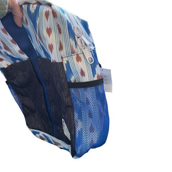 KAVU Onamission Backpack with padded laptop tablet sleeves river ikat New - Picture 2 of 7